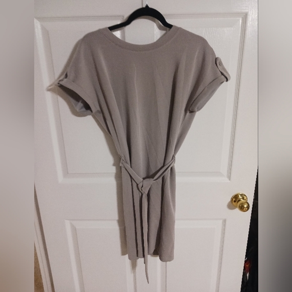 Business casual belted dress grey size small - Picture 1 of 9